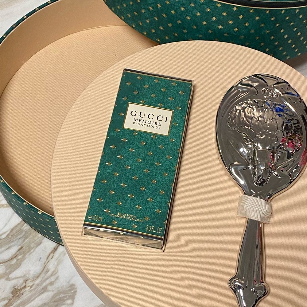 Gucci Ornate Silver “Eagle” Hand Mirror, Beautiful Baroque Heirloom Style + Box - Picture 9 of 12